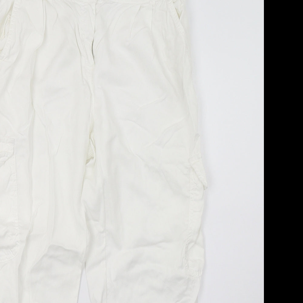 Best Mountain Womens White   Trousers  Size 12 L28 in