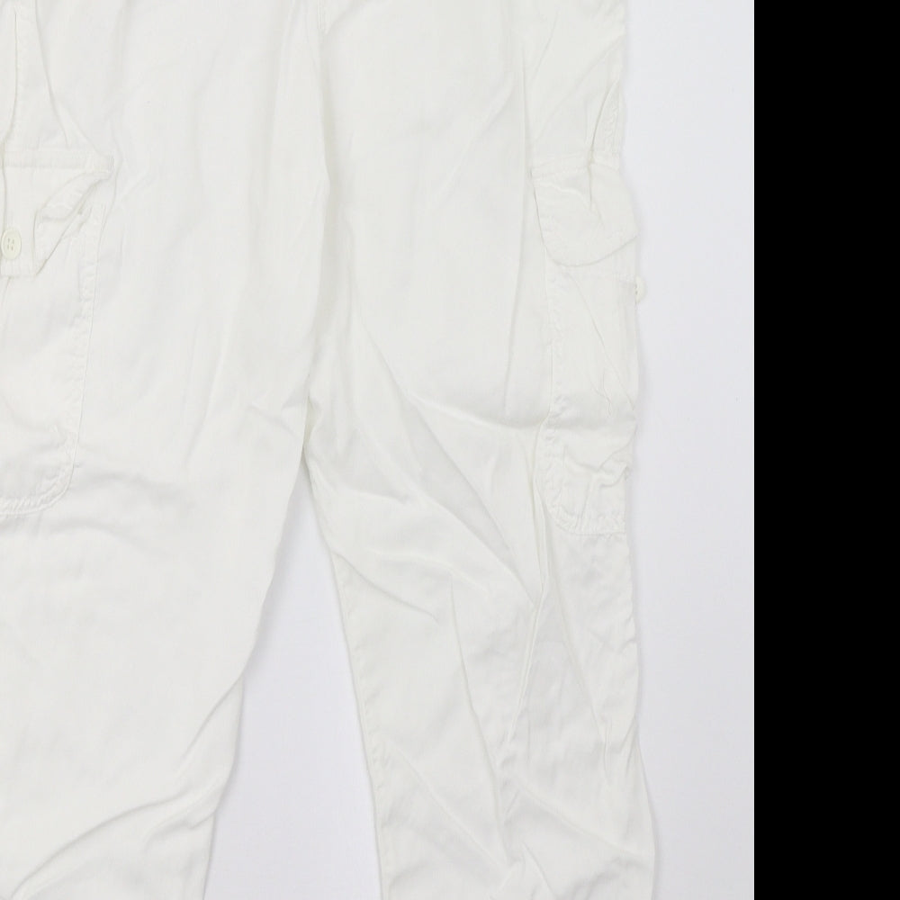 Best Mountain Womens White   Trousers  Size 12 L28 in