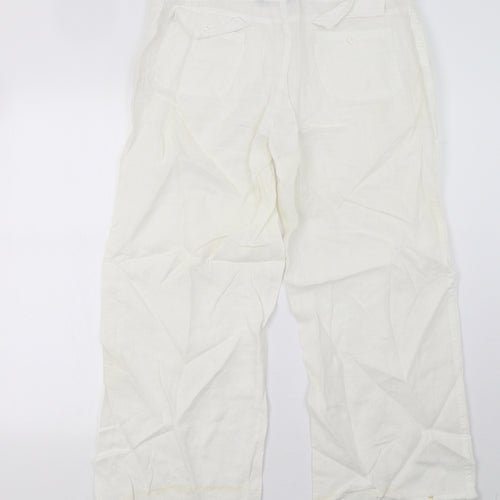 Primark Womens White   Trousers  Size 12 L29 in