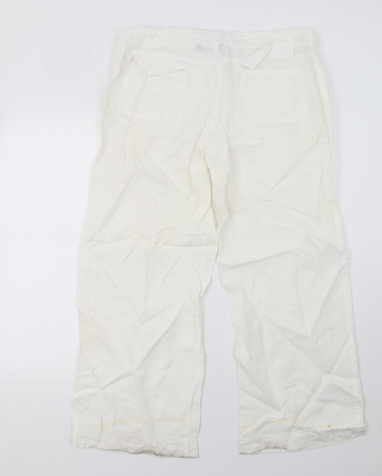 Primark Womens White   Trousers  Size 12 L29 in