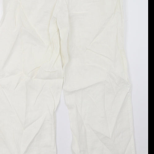 Primark Womens White   Trousers  Size 12 L29 in