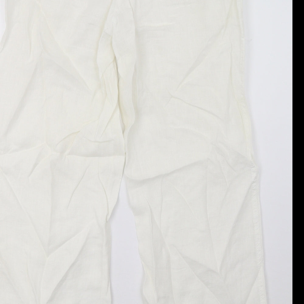 Primark Womens White   Trousers  Size 12 L29 in