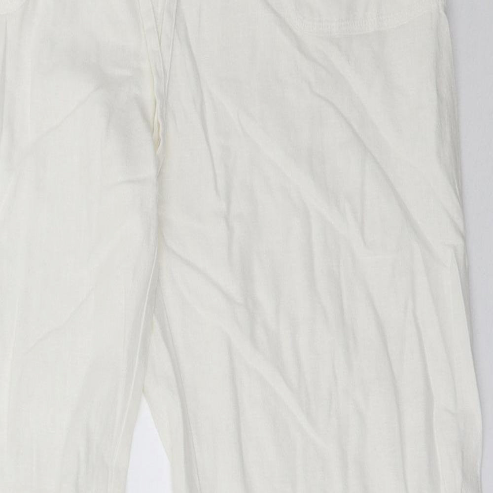 Matalan Womens White   Trousers  Size 14 L32 in