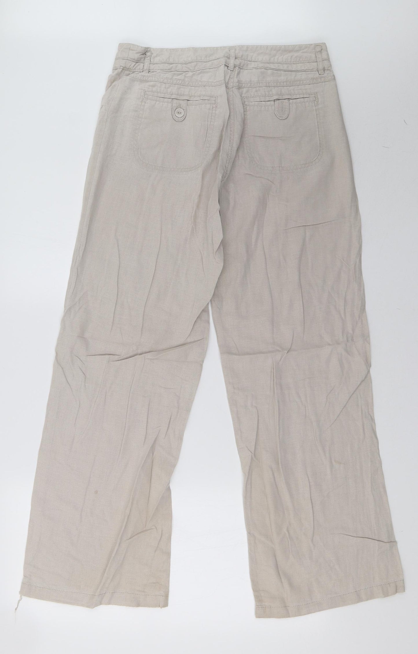NEXT Womens Beige   Trousers  Size 10 L31 in