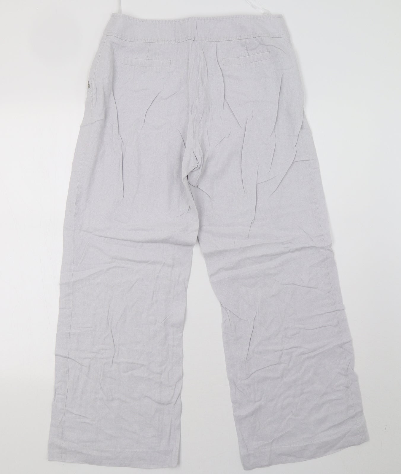 M&Co Womens Grey   Trousers  Size 12 L28 in