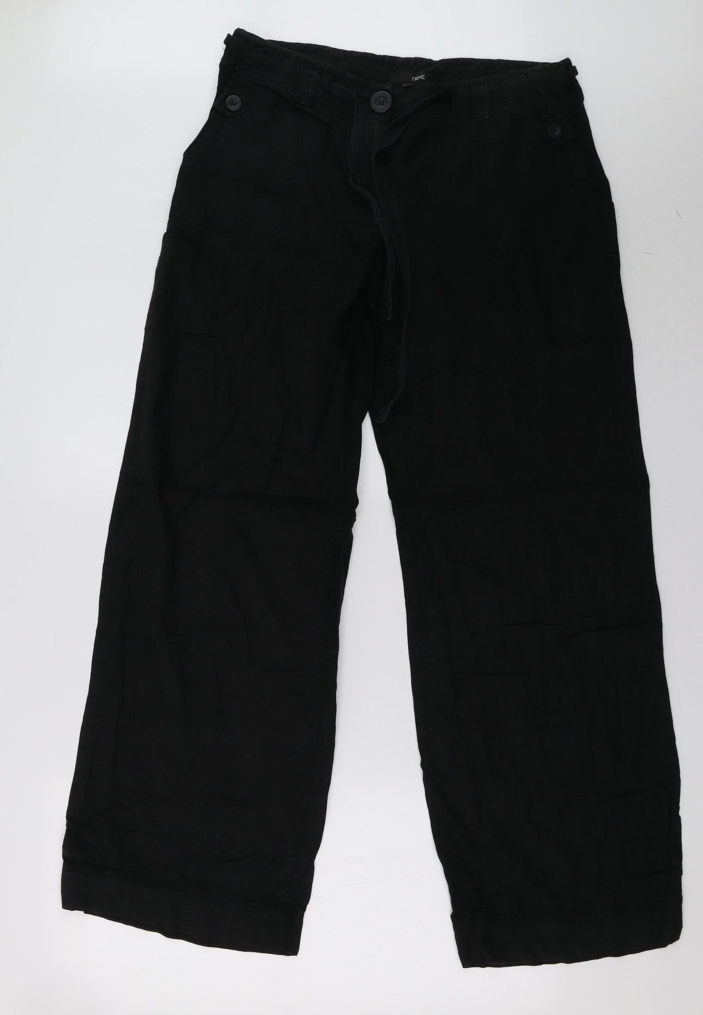 NEXT Womens Black   Trousers  Size 12 L32 in
