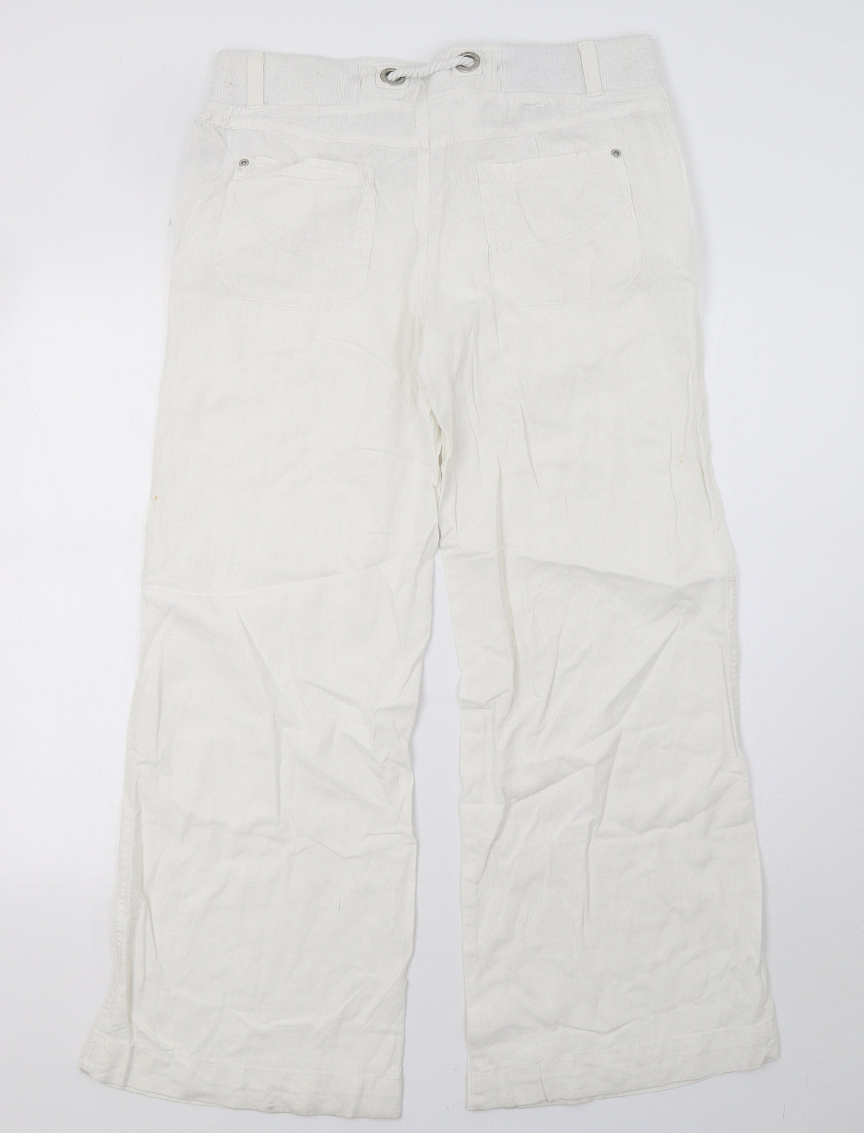 newlook Womens White   Trousers  Size 12 L30 in