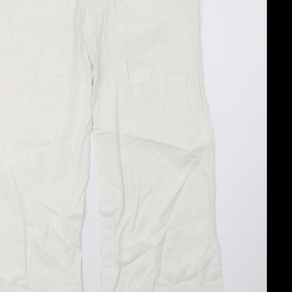 newlook Womens White   Trousers  Size 12 L30 in