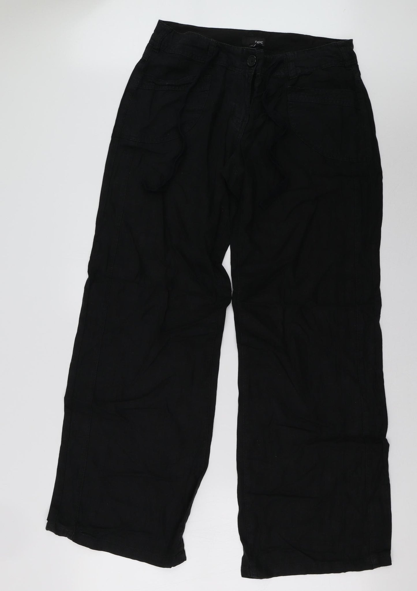 NEXT Womens Black   Trousers  Size 12 L33 in