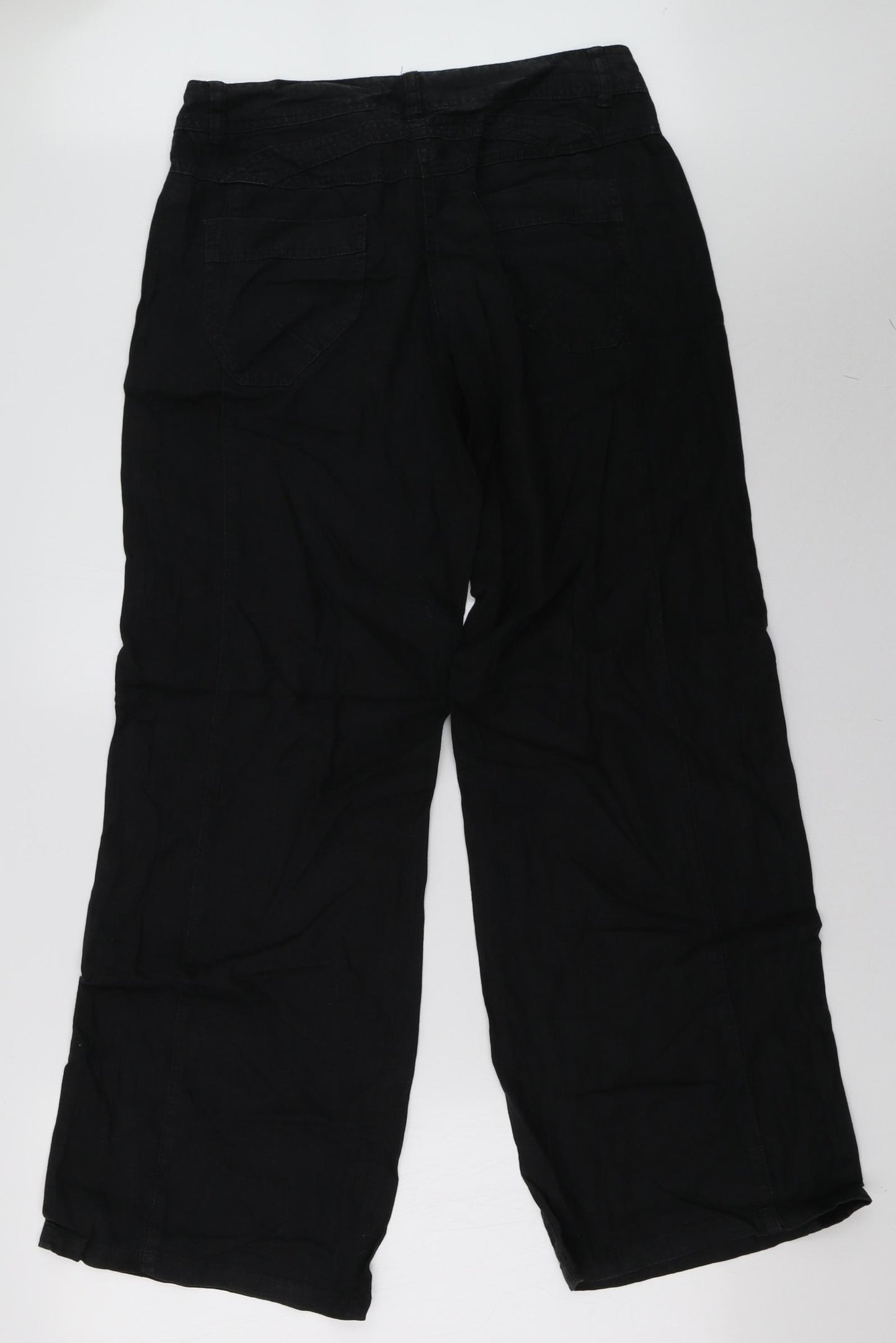 NEXT Womens Black   Trousers  Size 12 L33 in