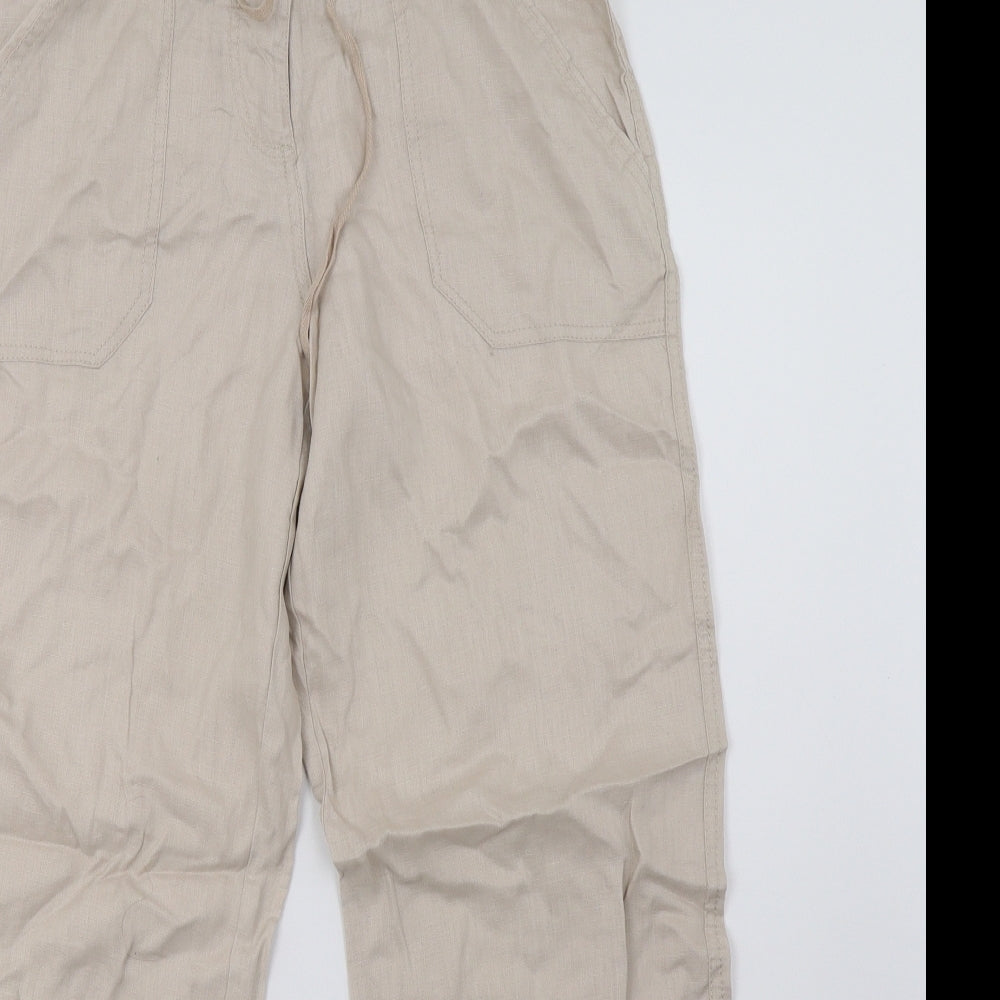 Primark Womens Beige   Trousers  Size 10 L30 in