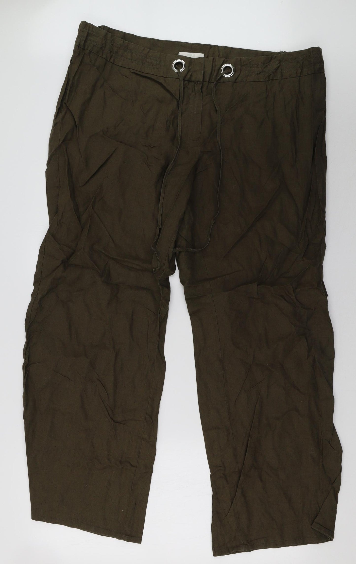 Marks and Spencer Womens Green   Trousers  Size 22 L31 in