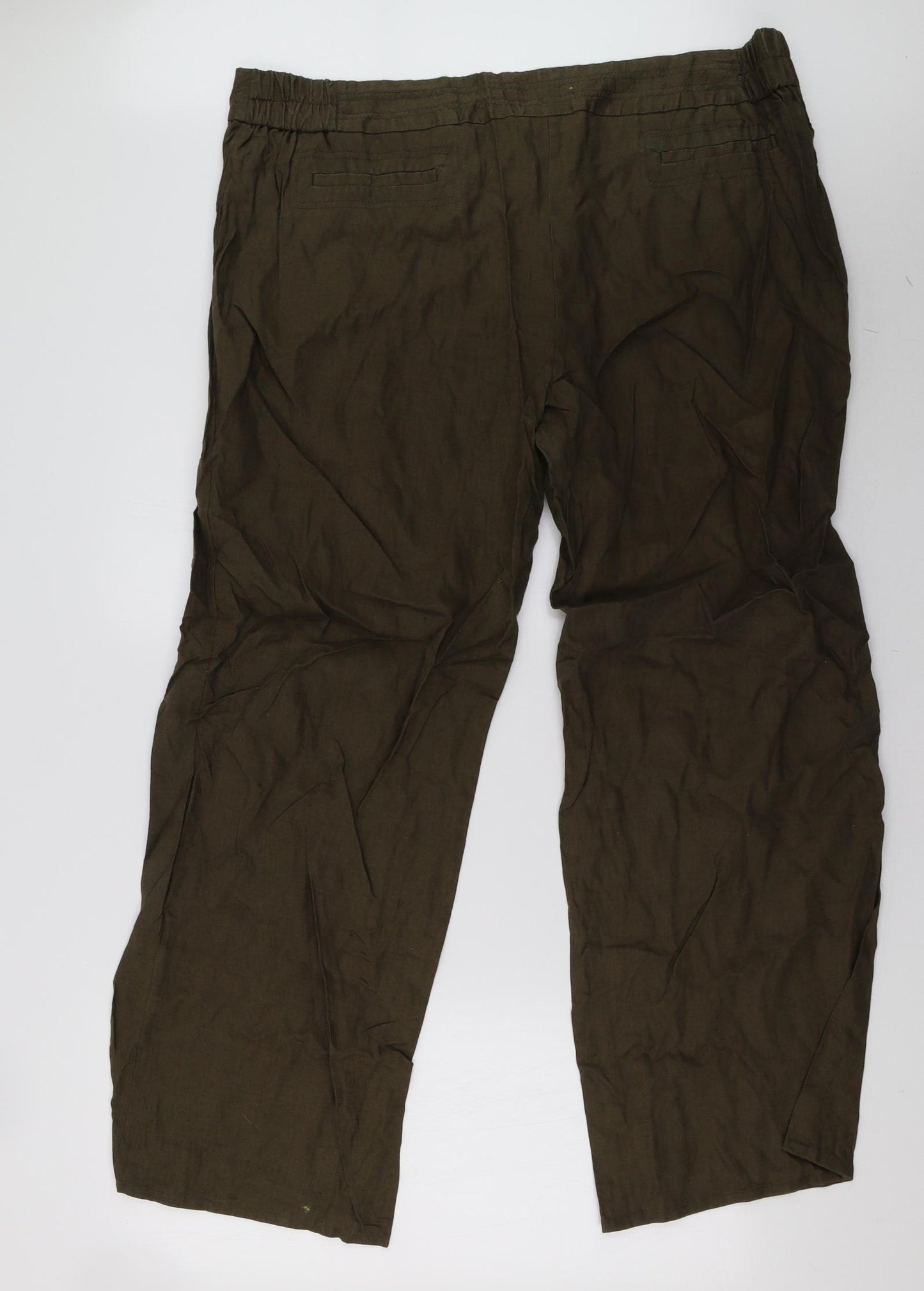 Marks and Spencer Womens Green   Trousers  Size 22 L31 in