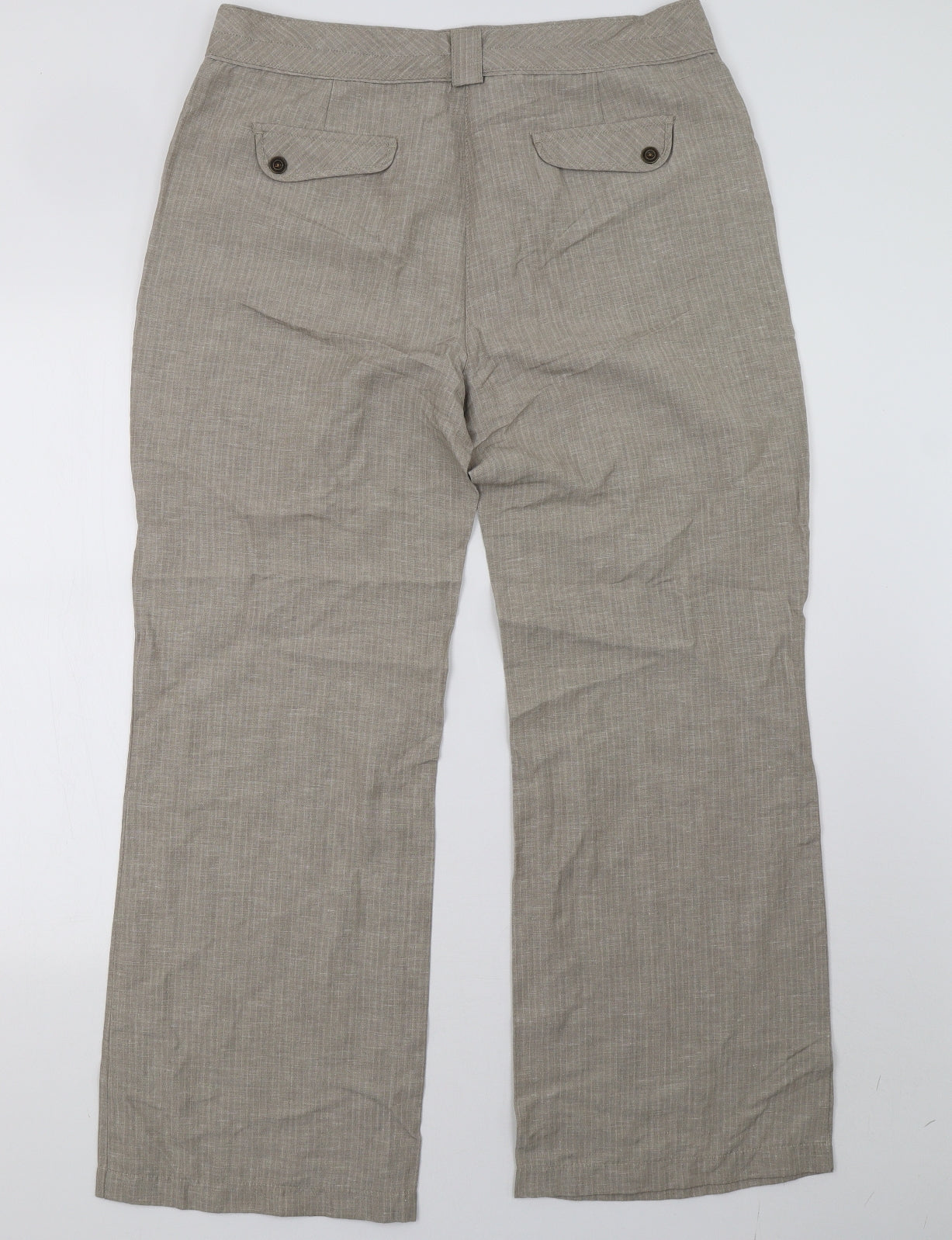 Marks and Spencer Womens Beige   Trousers  Size 14 L32 in