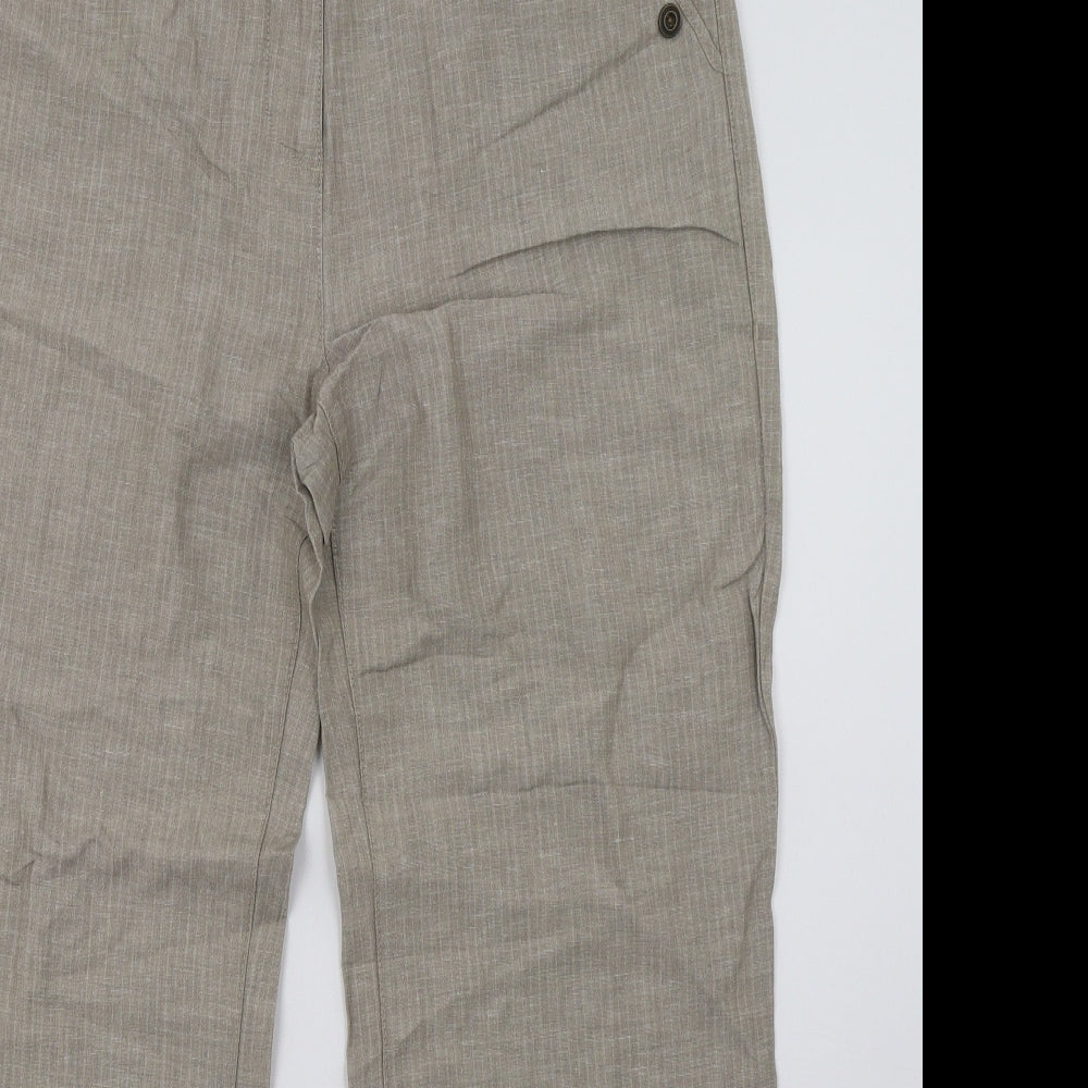 Marks and Spencer Womens Beige   Trousers  Size 14 L32 in