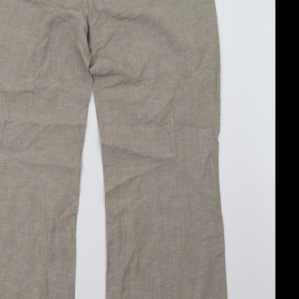 Marks and Spencer Womens Beige   Trousers  Size 14 L32 in