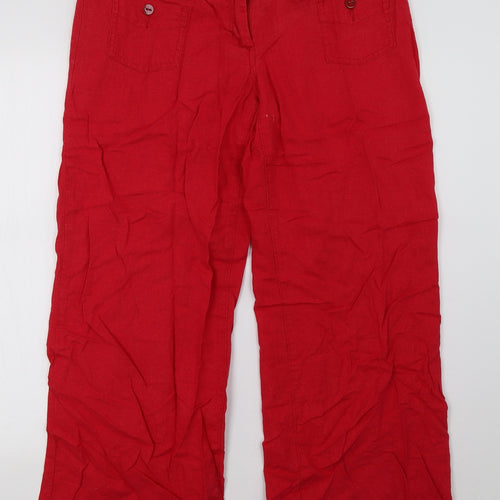NEXT Womens Red   Trousers  Size 14 L29 in