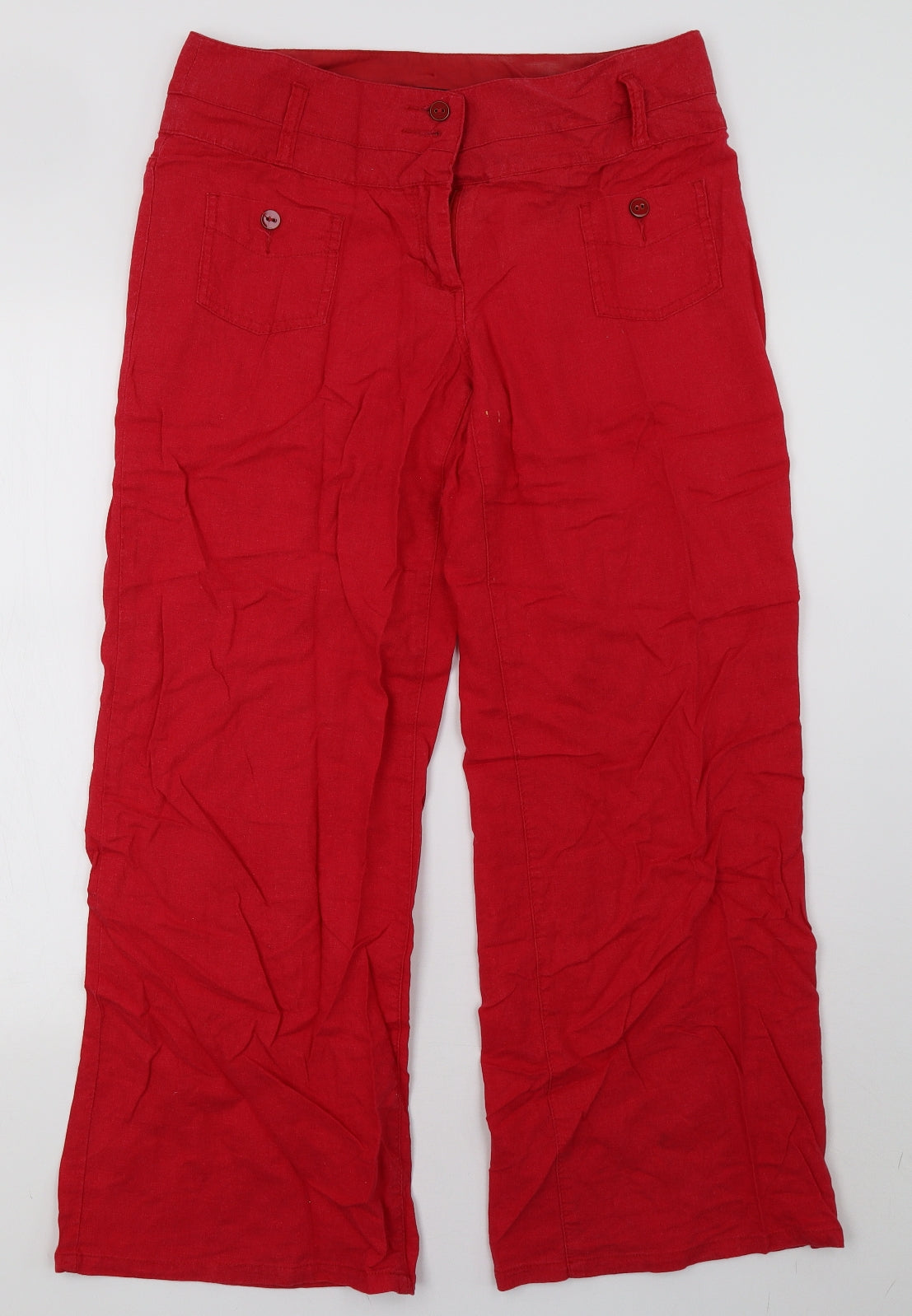 NEXT Womens Red   Trousers  Size 14 L29 in