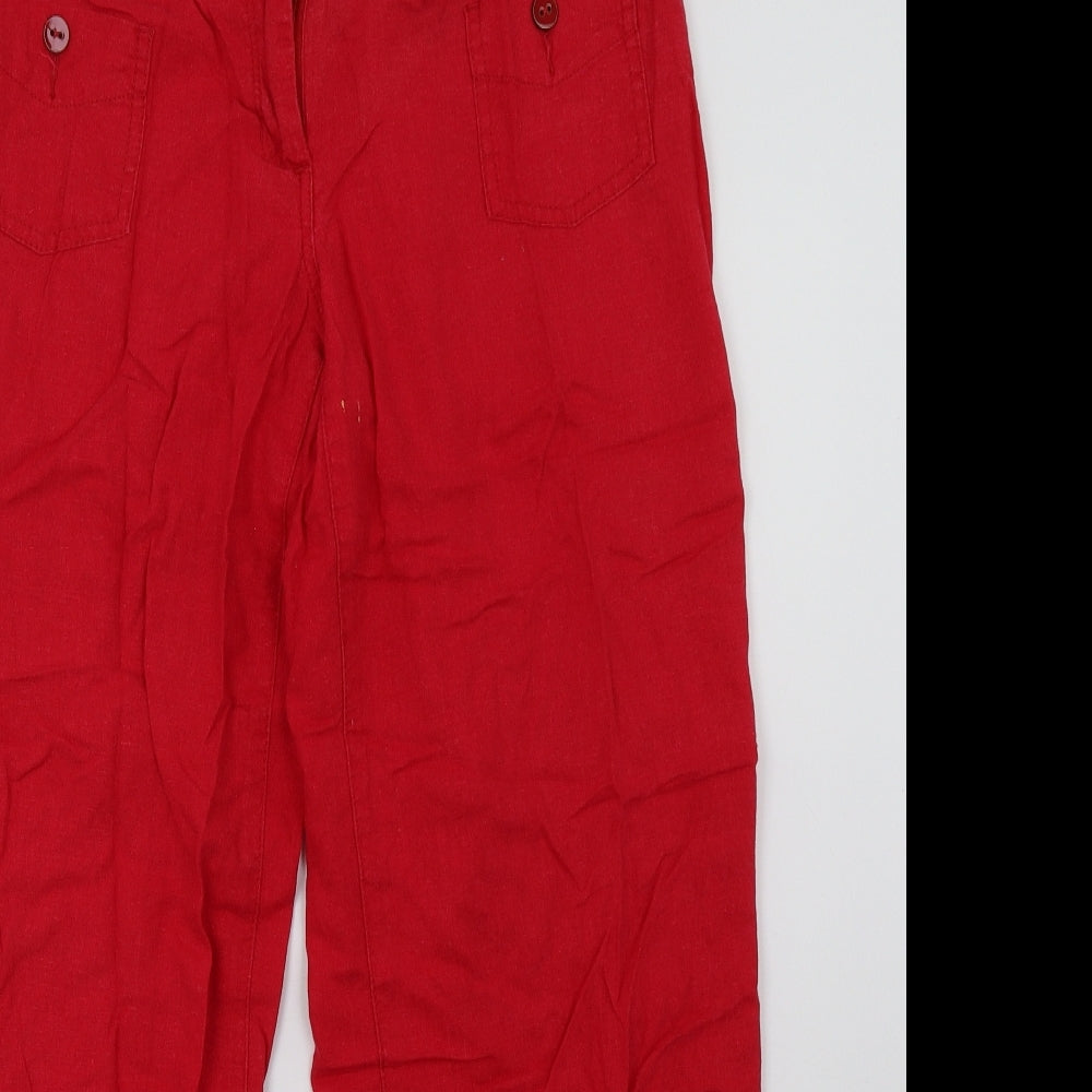 NEXT Womens Red   Trousers  Size 14 L29 in