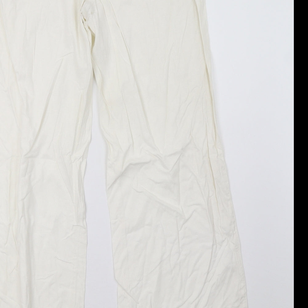 NEXT Womens White   Trousers  Size 12 L34 in