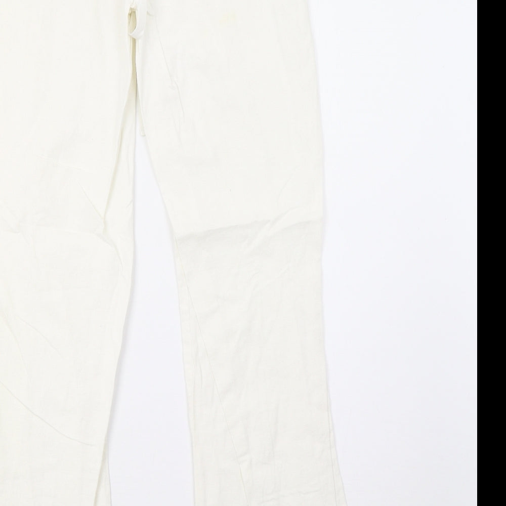 NEXT Womens White   Trousers  Size 6 L30 in