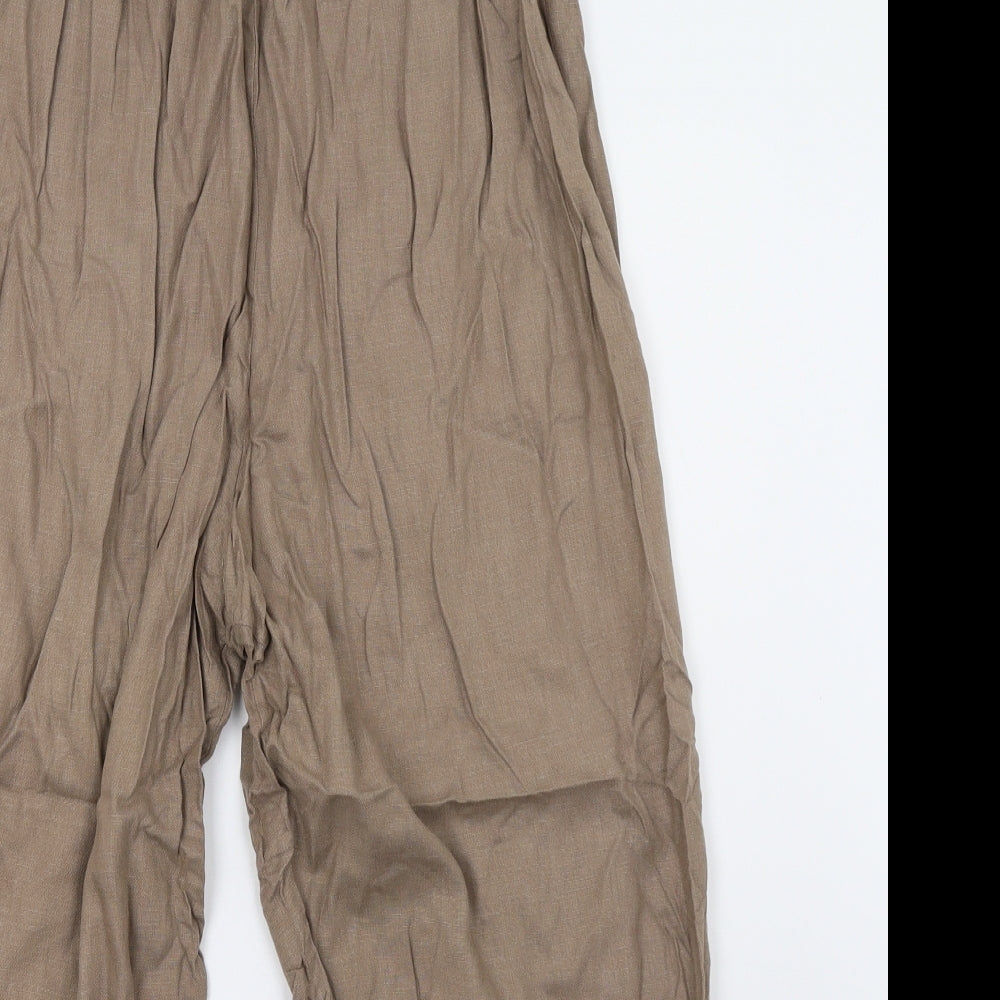 Preworn Womens Brown   Trousers  Size 8 L25 in