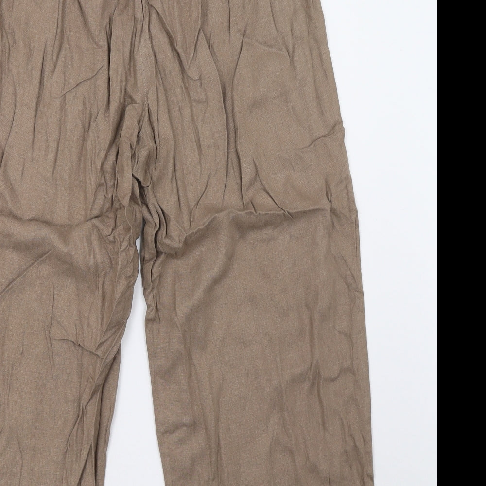 Preworn Womens Brown   Trousers  Size 8 L25 in