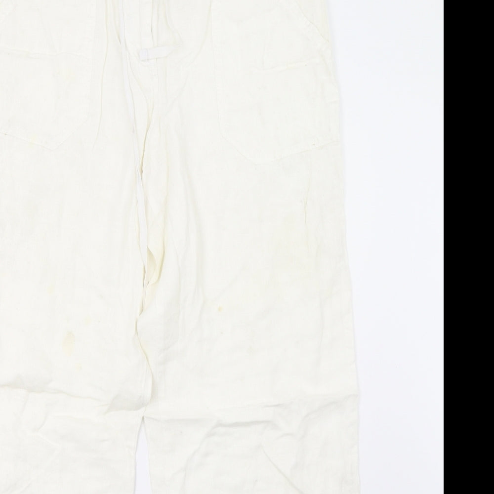 Primark Womens White   Trousers  Size 12 L30 in