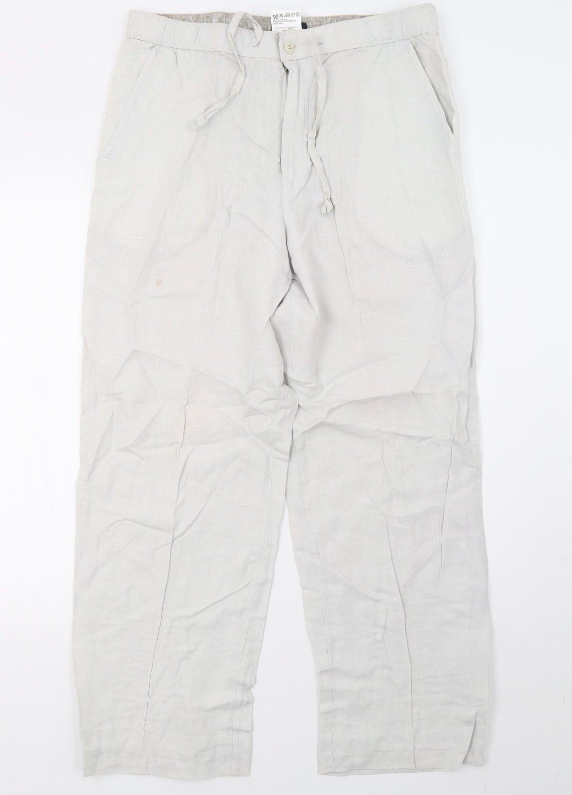 Marks and Spencer Mens Grey   Trousers  Size 34 L31 in