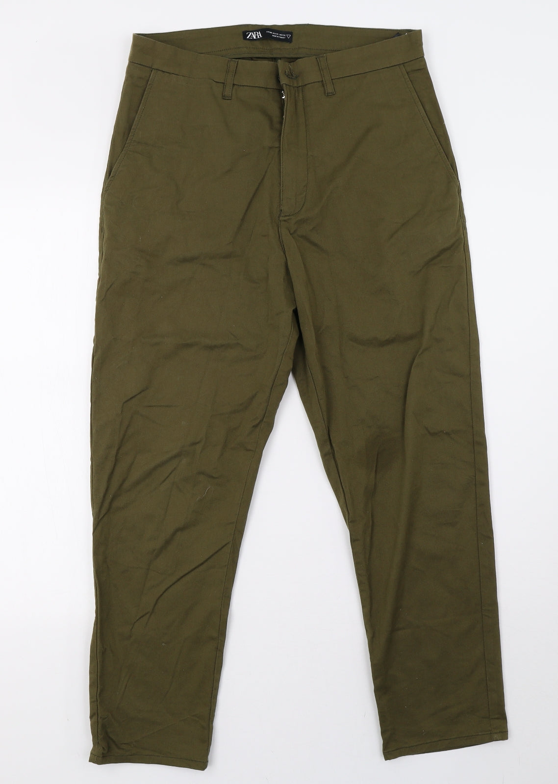 Zara Womens Green   Skinny Jeans Size 10 L27 in