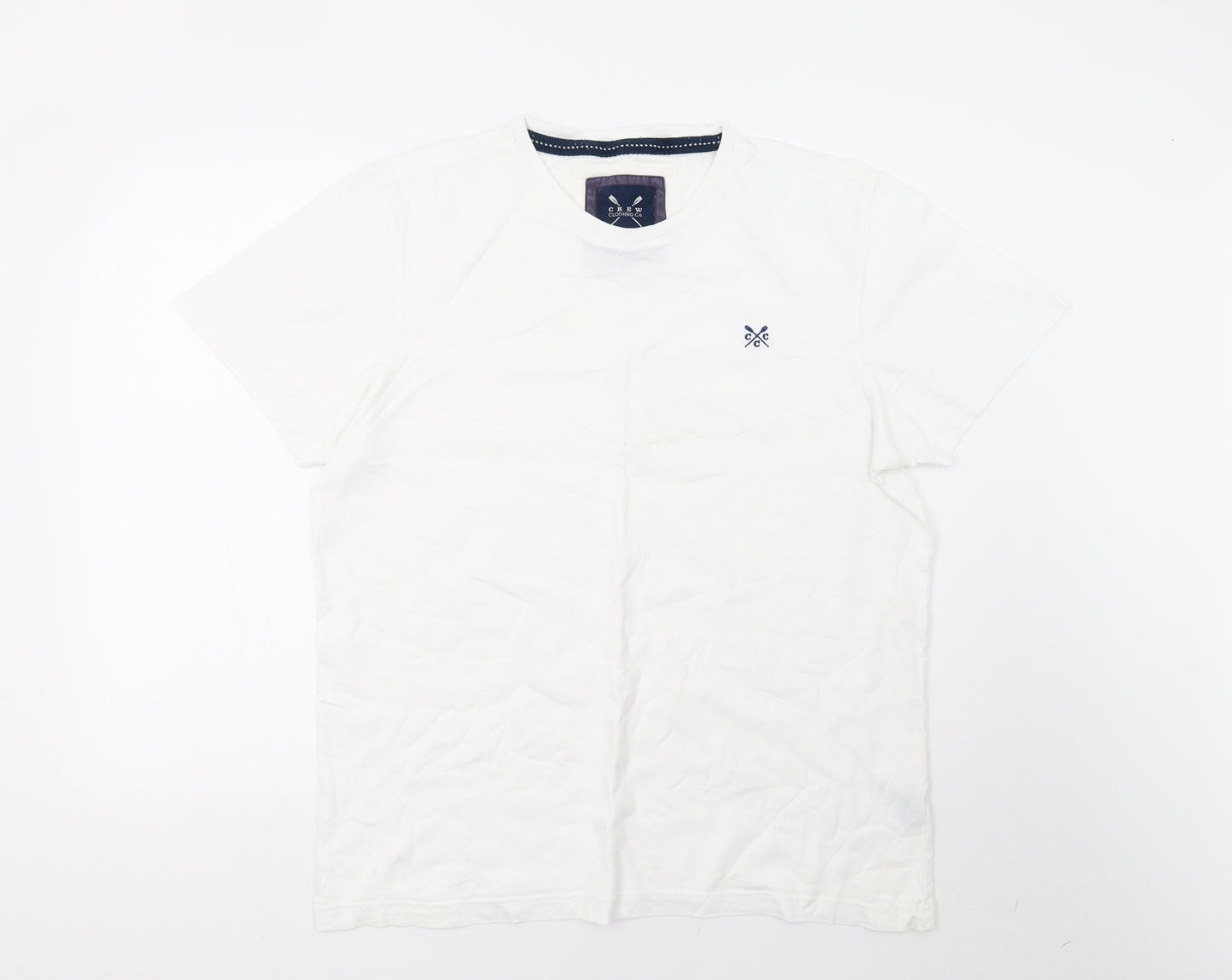 Crew Clothing Mens White    T-Shirt Size XL