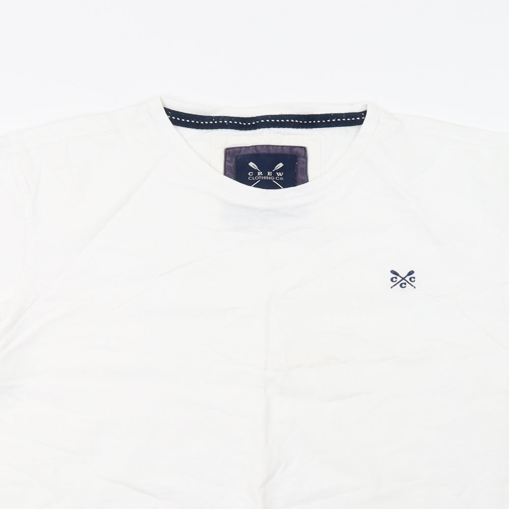 Crew Clothing Mens White    T-Shirt Size XL