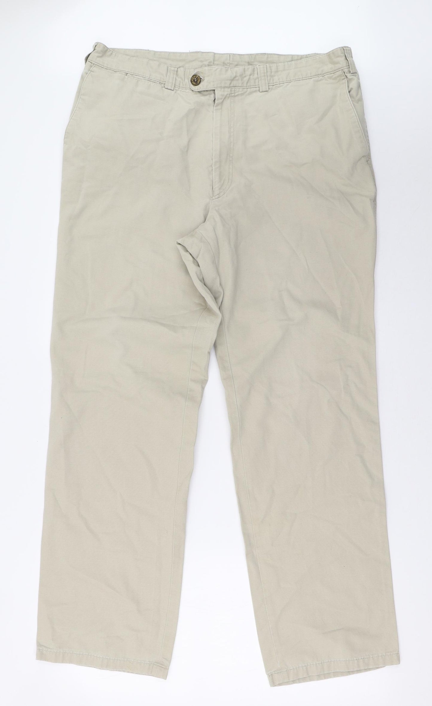 oakman Mens Beige   Trousers  Size 36 L31 in