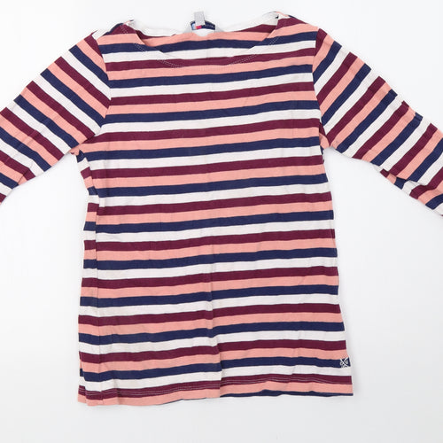 Crew Clothing Womens Pink Striped  Pullover Sweatshirt Size 8