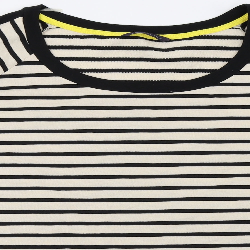 Marks and Spencer Womens Beige Striped  Pullover Sweatshirt Size 22