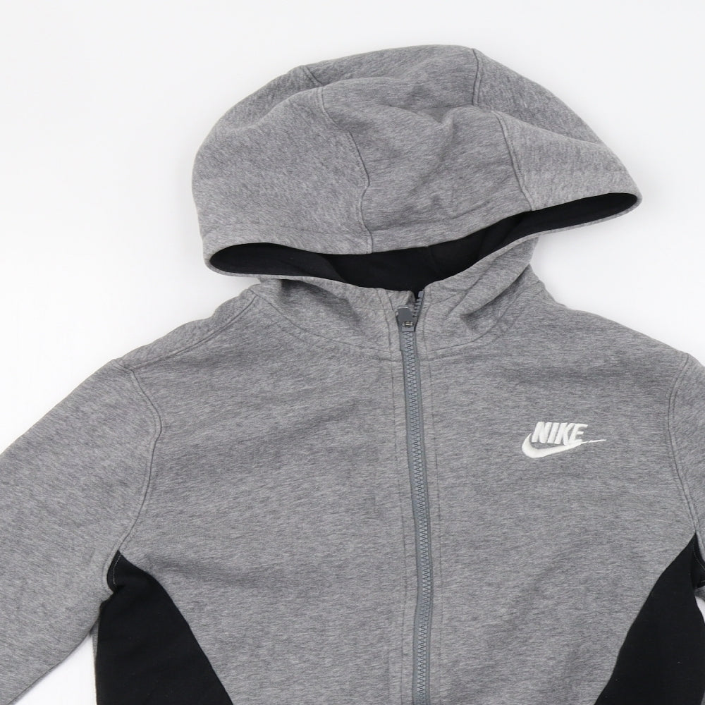 Nike Boys Grey   Full Zip Hoodie Size 15 Years
