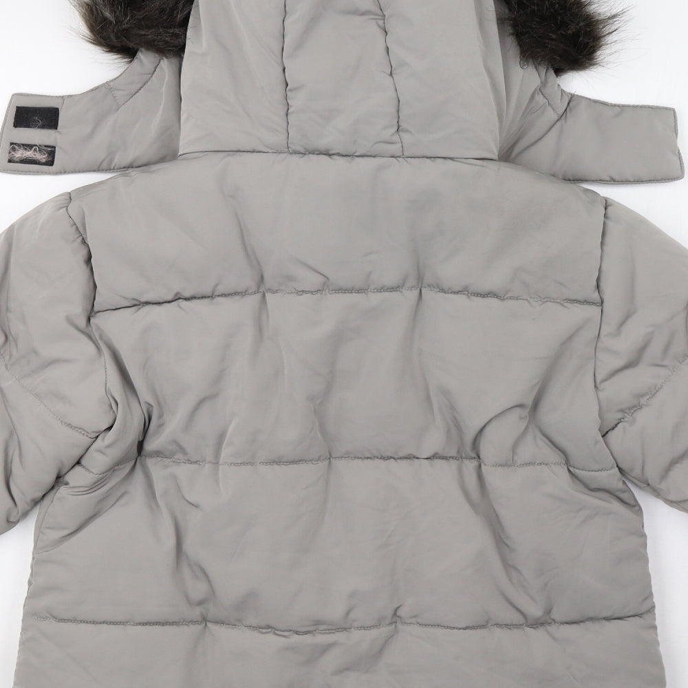 New Look Womens Grey   Puffer Jacket Coat Size 12