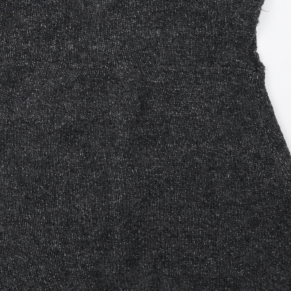 Primark Womens Grey  Knit Gilet Jacket Size 10