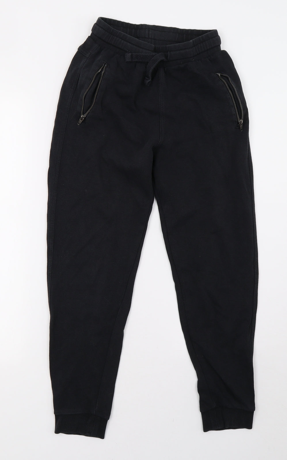 F&F Boys Black   Jogger Trousers Size 13 Years