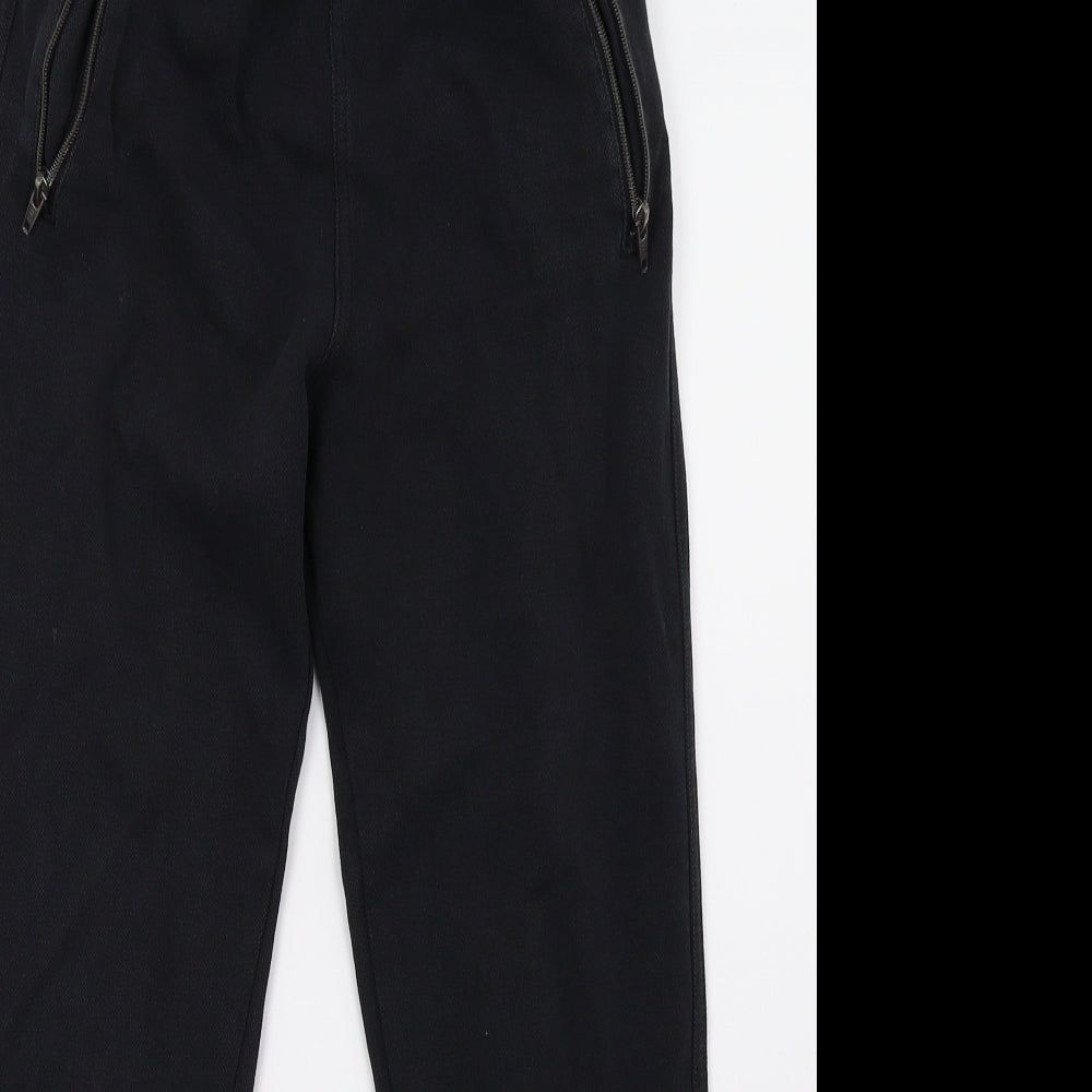 F&F Boys Black   Jogger Trousers Size 13 Years