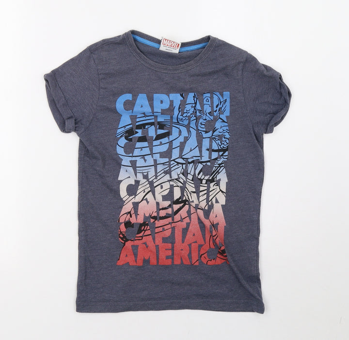 NEXT Boys Blue Basic T-Shirt Size 8 Years - Marvel