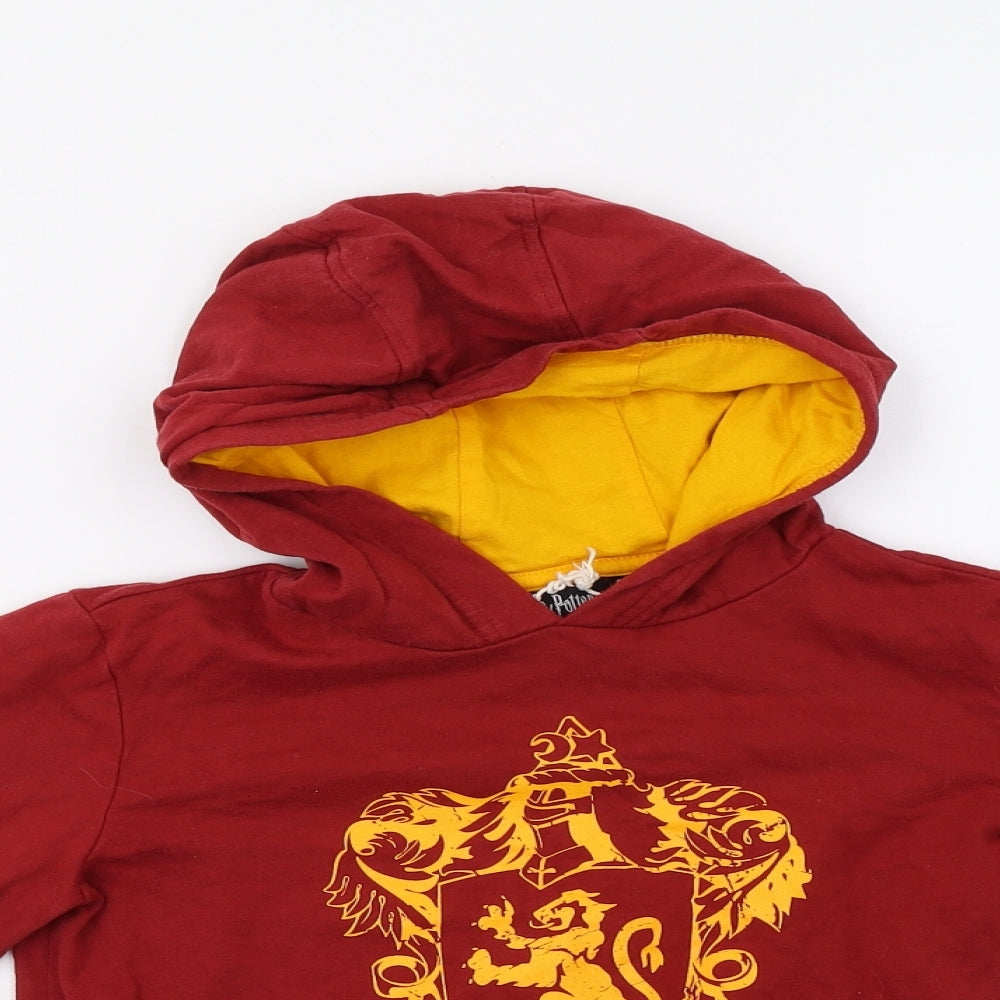 Preworn Boys Red   Pullover Hoodie Size 9-10 Years  - Harry Potter