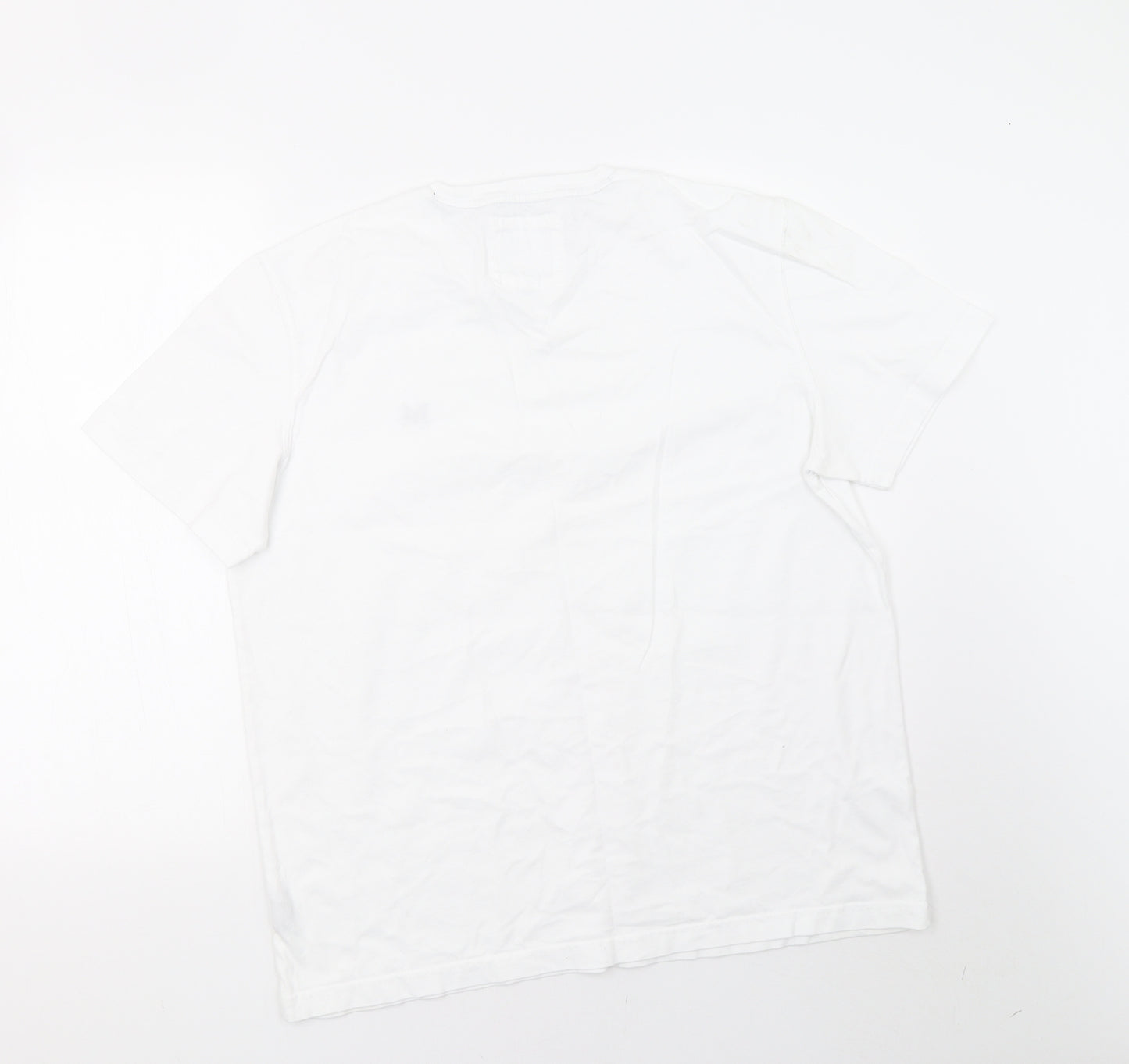 Crew Clothing Mens White    T-Shirt Size L