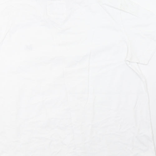 Crew Clothing Mens White    T-Shirt Size L