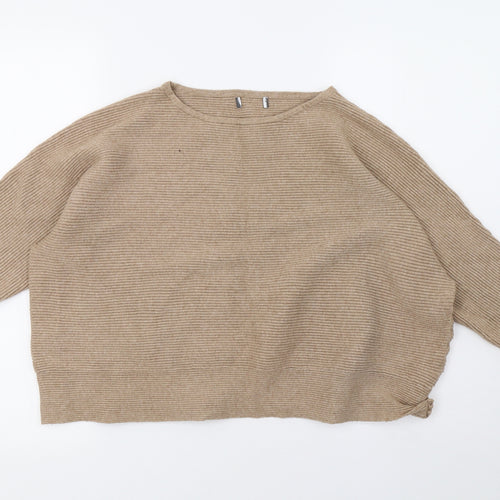 Primark Womens Brown  Knit Pullover Sweatshirt Size 14