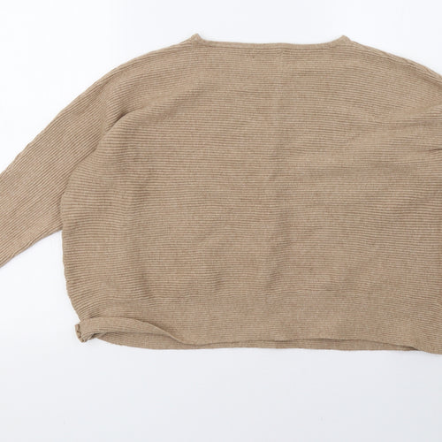 Primark Womens Brown  Knit Pullover Sweatshirt Size 14
