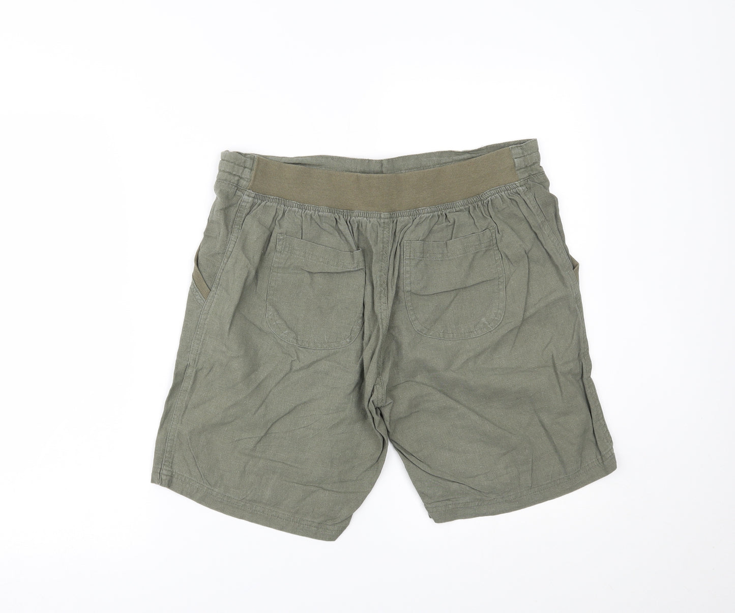 Indigo Roc Womens Green   Paperbag Shorts Size 12