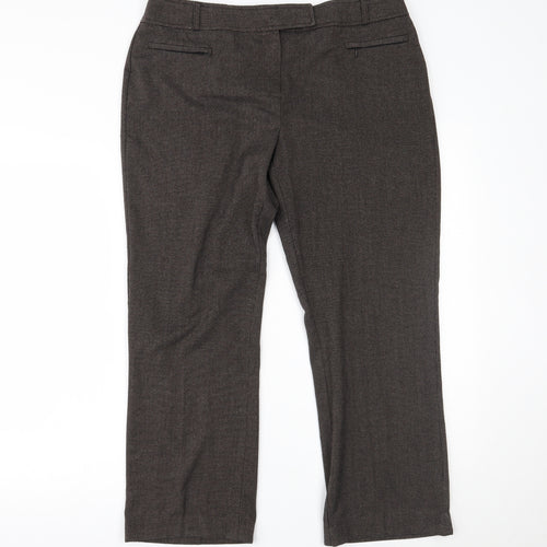 BHS Womens Brown   Trousers  Size 14 L26 in