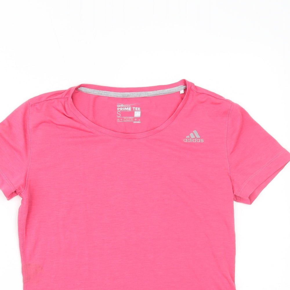 adidas Womens Pink   Pullover T-Shirt Size S