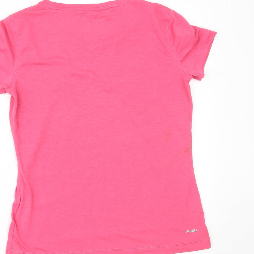 adidas Womens Pink   Pullover T-Shirt Size S